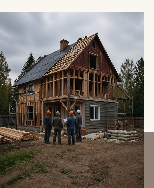 Реконструкция дачного дома в Вязниках под ключ с проектом