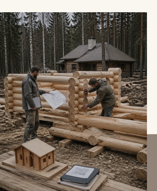 Проектирование и строительство домов из бревна в Вязниках